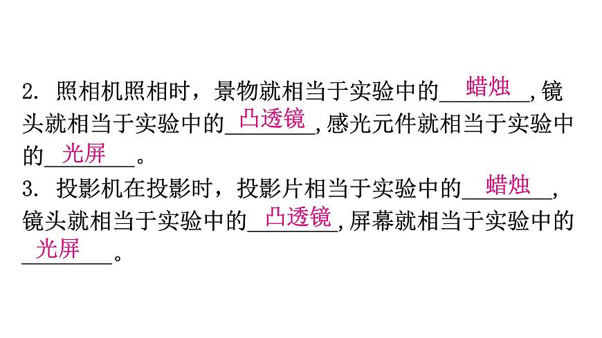 粵教滬科版八年級(jí)上冊(cè)物理第三章3-6探究凸透鏡成像規(guī)律第二課時(shí)教學(xué)課件第6頁(yè)