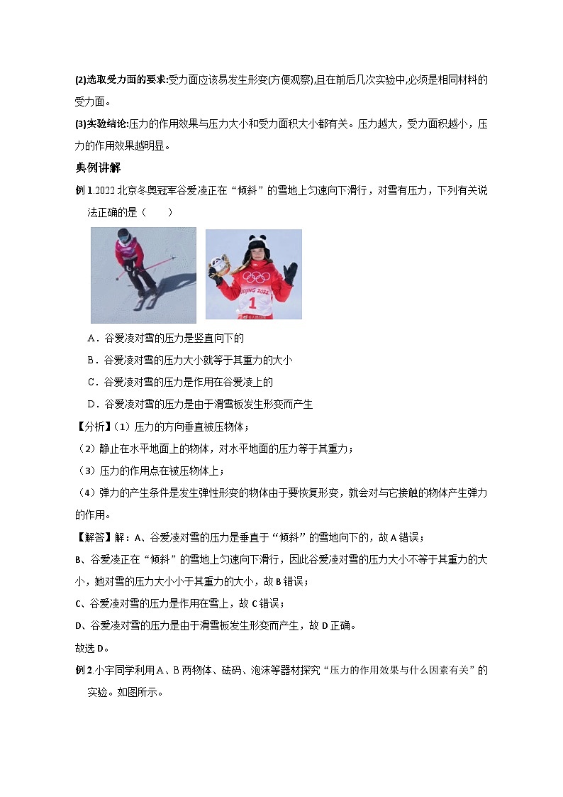 备考2024年中考物理重难点精讲精练:82-热点42 压强及其计算(精讲)第2页