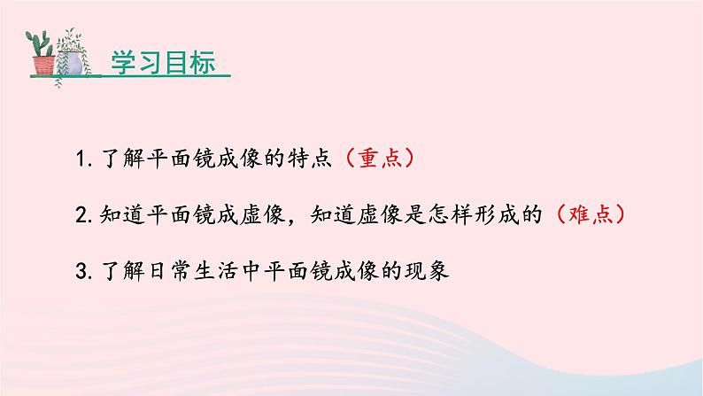 第四章光现象4.3平面镜成像课件(人教版八上物理)第2页