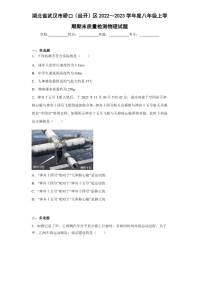 2022～2023学年湖北省武汉市硚口（经开）区度八年级上学期期末质量检测物理试题（含答案）