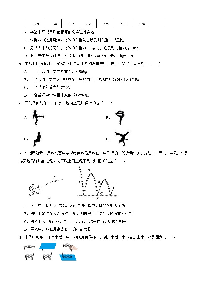 广东省深圳市龙华区2022-2023学年八年级下学期物理期末模拟卷第2页