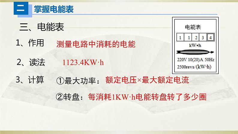 人教版初中物理一轮复习课件——电功&电功率06