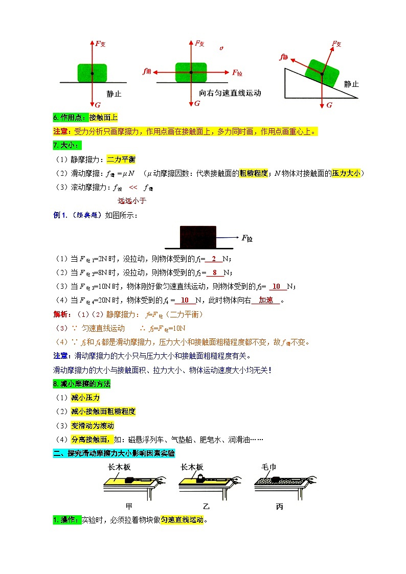 2024年中考物理复习----16.“摩擦力综合”重难点突破及题类归类(全国通用)第2页