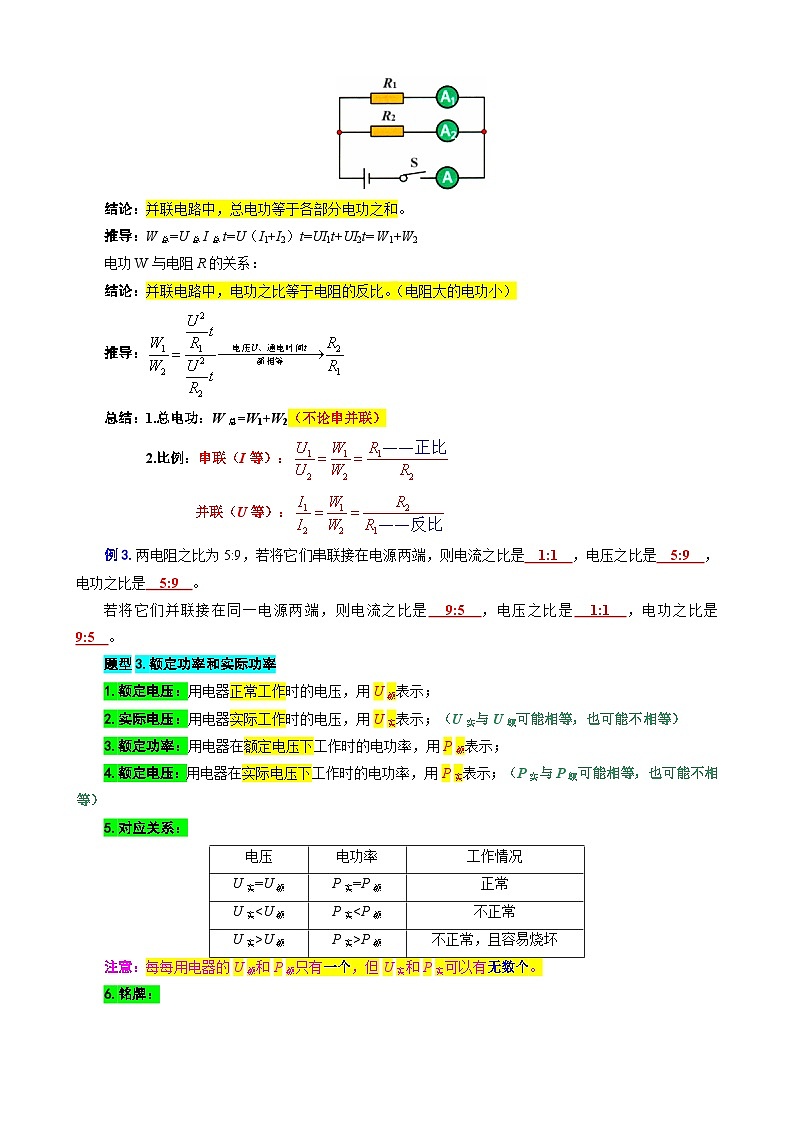 2024年中考物理复习----35.“电功和电功率综合”重难点突破及题型归类(全国通用)02