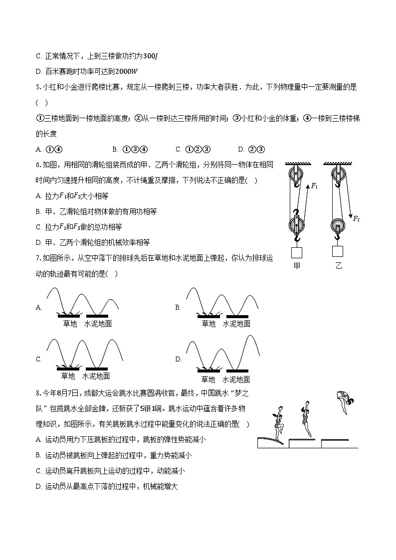 2023-2024学年江苏省徐州市沛县九年级(上)月考物理试卷(10月份)(含解析)第2页