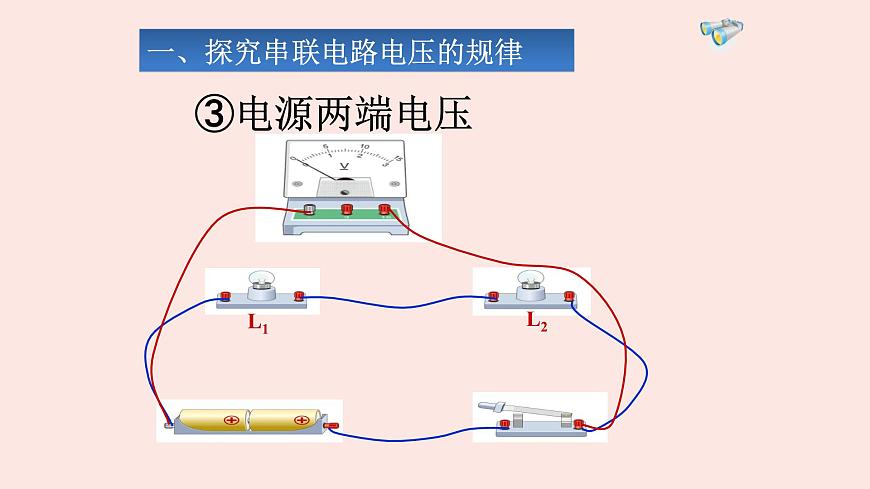 人教版九年級(jí)全一冊(cè)物理上冊(cè) 16.2 串、并聯(lián)電路中電壓的規(guī)律課件PPT第7頁(yè)