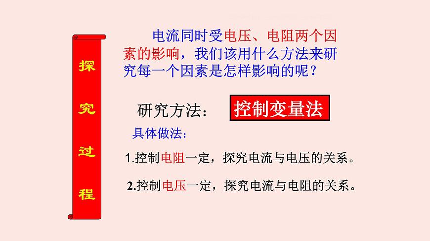 人教版九年級全一冊物理上冊 17.1 電流與電壓和電阻的關(guān)系課件PPT第5頁