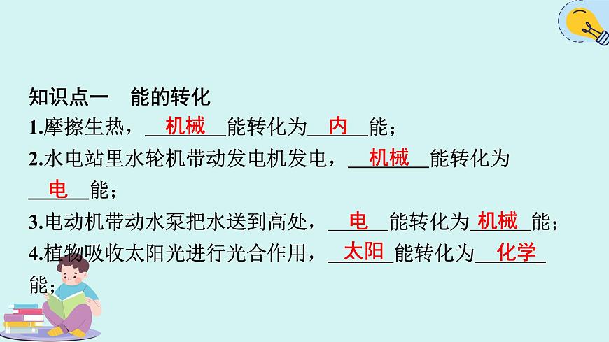 人教版九年級全一冊物理上冊 14.3 能量的轉(zhuǎn)化和守恒課件PPT第8頁