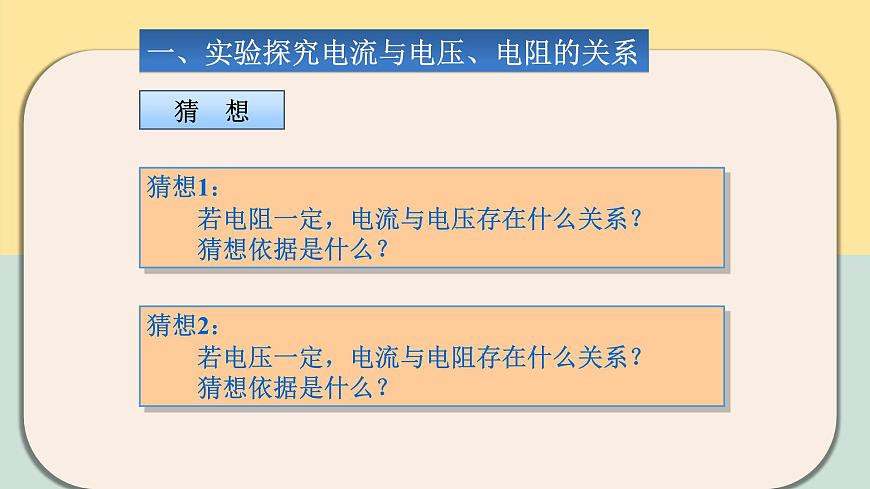 人教版九年級(jí)全一冊(cè)物理上冊(cè) 17.1 電流與電壓和電阻的關(guān)系課件PPT第4頁(yè)