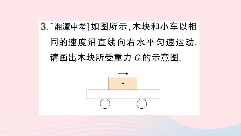 2023八年级物理上册第六章熟悉而陌生的力微专题七力的示意图作业课件新版沪科版第4页