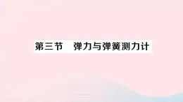 2023八年级物理上册第六章熟悉而陌生的力第三节弹力与弹簧测力计作业课件新版沪科版