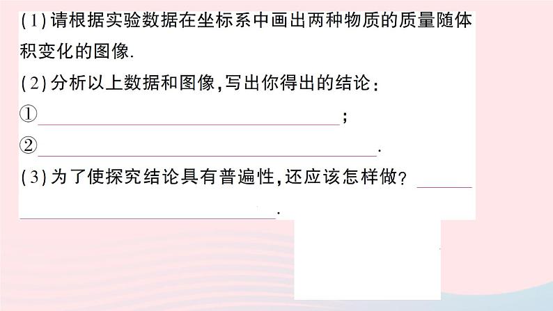 2023八年级物理上册第六章质量与密度第2节物质的密度作业课件新版教科版第6页