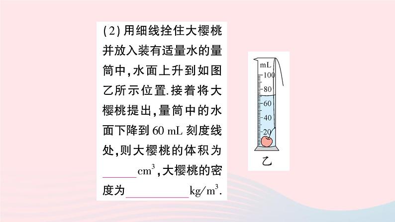 2023八年级物理上册第六章质量与密度第3节测量密度作业课件新版教科版第7页