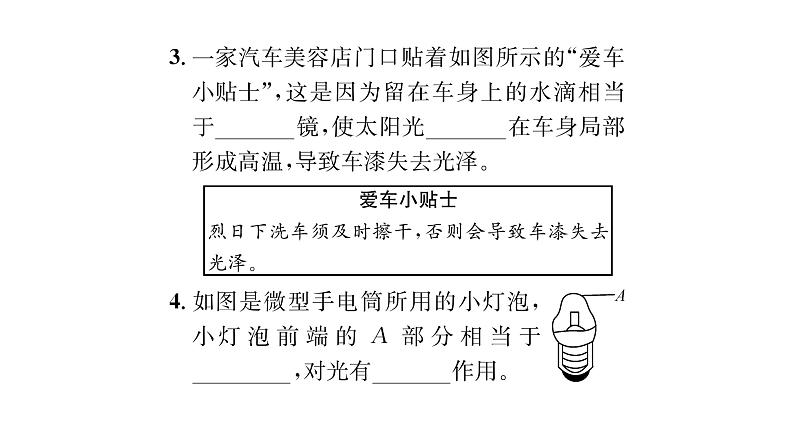 人教版八年级物理上第5章透镜及其应用第1节透镜课时训练课件PPT第5页
