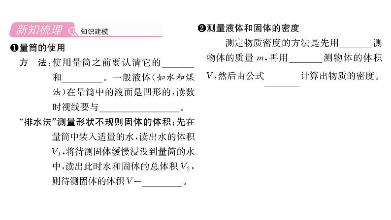 人教版八年级物理上第6章质量与密度第3节测量物质的密度课时训练课件PPT第2页