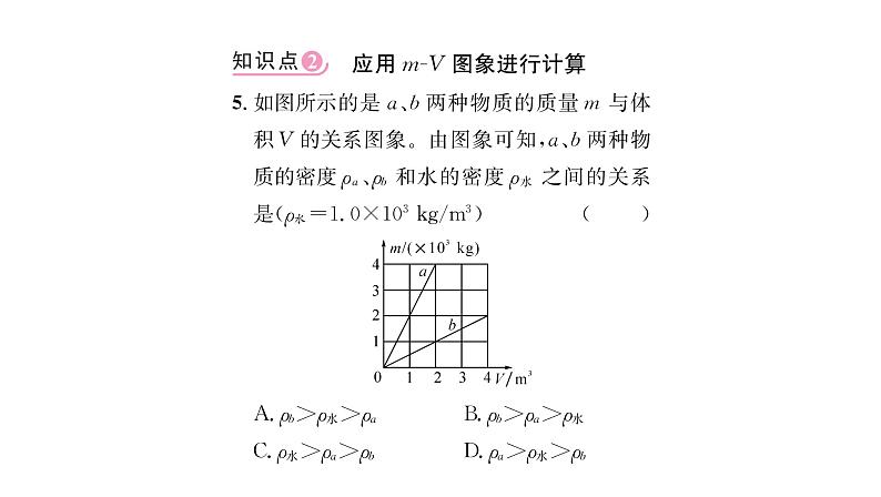 人教版八年级物理上第6章质量与密度第2节密度第2课时密度的计算课时训练课件PPT07