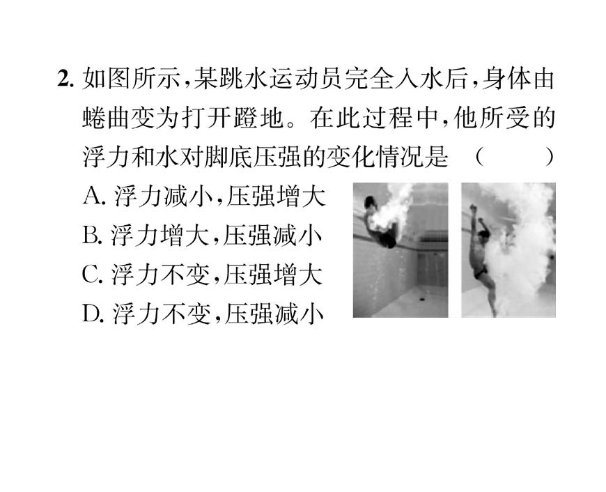人教版八年級物理下冊第10章浮力滾動強化練習(xí)（一） [范圍：第十章第1~2節(jié)]課時訓(xùn)練課件PPT第3頁