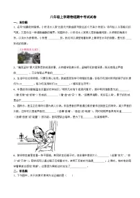 河南省南阳市2023年八年级上学期物理期中考试试卷(附答案)