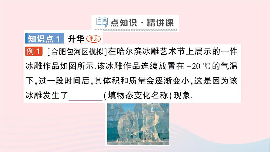 2023九年級物理全冊第十二章溫度與物態(tài)變化第四節(jié)升華與凝華作業(yè)課件新版滬科版第2頁