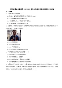 河北省邢台市2023年九年级上学期物理期中考试试卷(附答案）