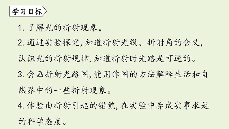 教科版八年级物理上册课件 4.4 光的折射第2页