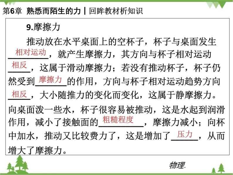 沪科版物理八年级上册 第6章熟悉而陌生的力课件07