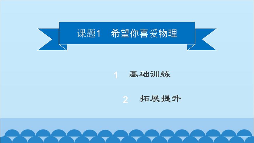粵滬版物理八年級上冊第一章 課題1 希望你喜愛物理課件第2頁