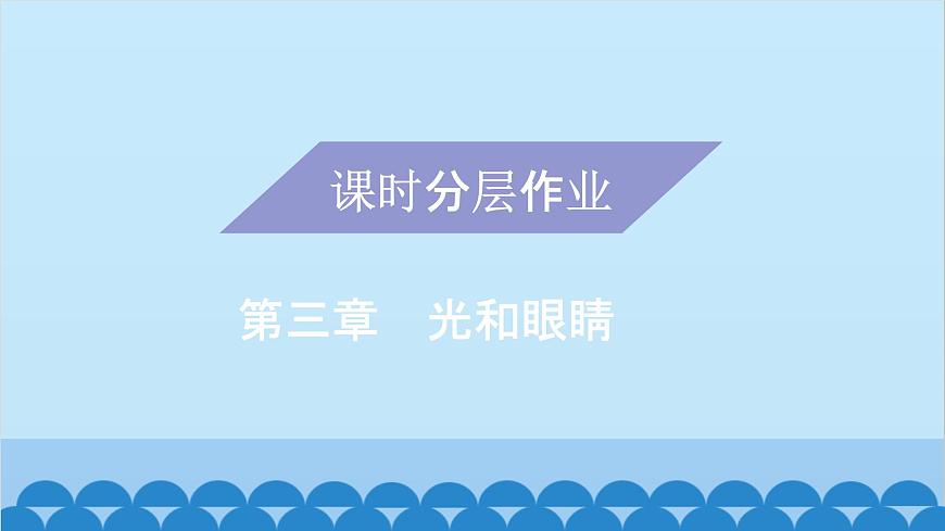 粵滬版物理八年級上冊第三章 課題31 眼睛與光學(xué)儀器課件第1頁