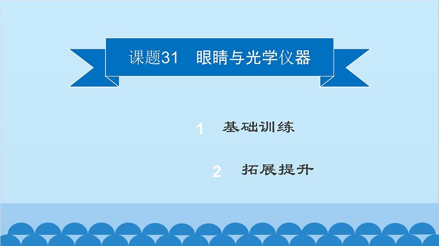 粵滬版物理八年級上冊第三章 課題31 眼睛與光學(xué)儀器課件第2頁
