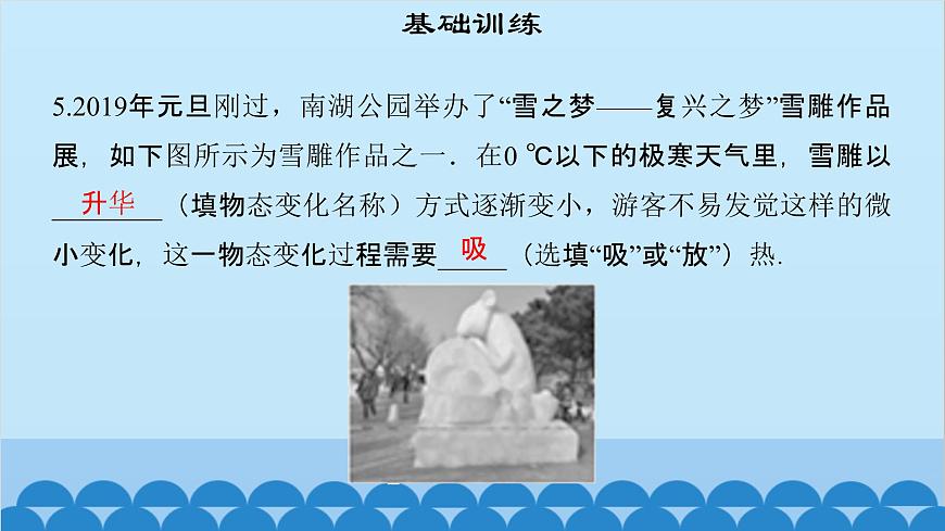 粵滬版物理八年級上冊第四章 課題43 升華和凝華課件第7頁