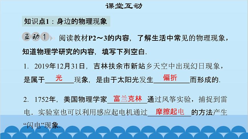 粵滬版物理八年級上冊第一章 課題1 希望你喜愛物理課件第4頁