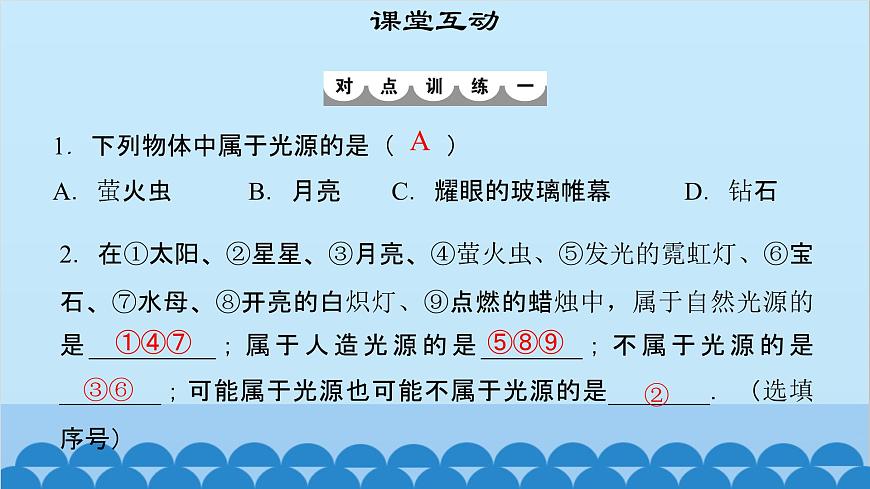 粵滬版物理八年級(jí)上冊(cè)第三章 課題15 光世界巡行課件第6頁