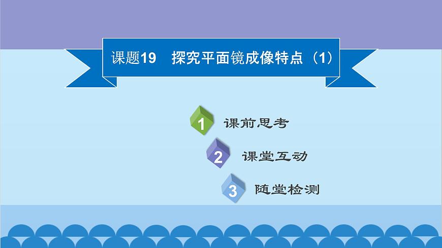 粵滬版物理八年級(jí)上冊(cè)第三章 課題19 探究平面鏡成像特點(diǎn)（1）課件第2頁
