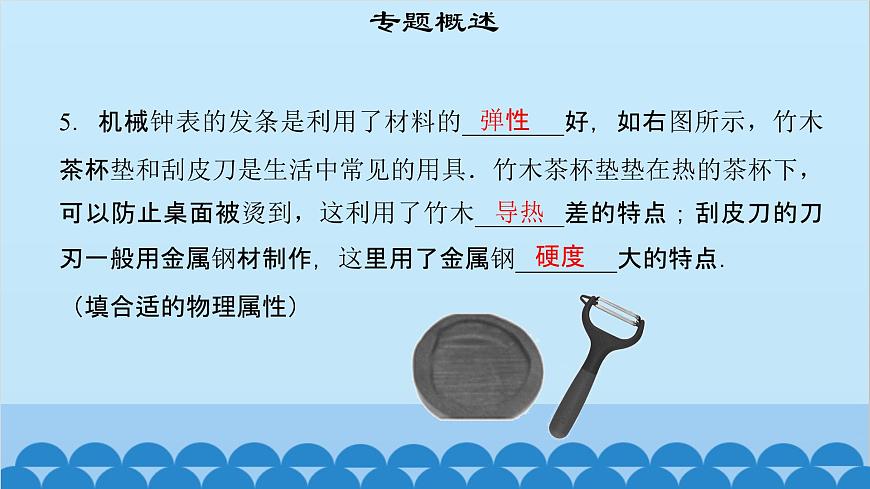 粵滬版物理八年級上冊第五章 課題56 專題17—物質(zhì)屬性與新材料課件第8頁