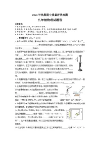 河南省南阳市宛城区2023-2024学年九年级上学期11月期中物理试题