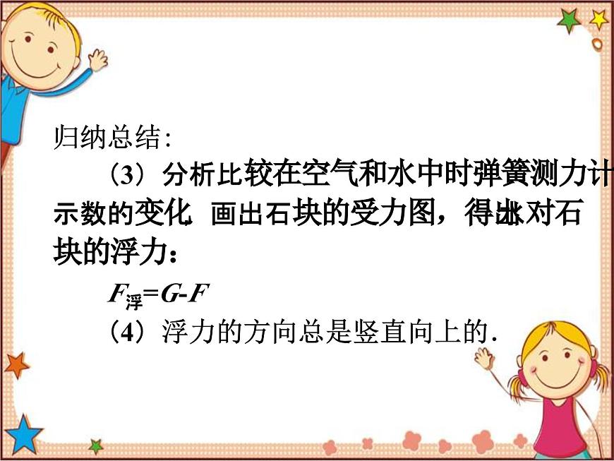 滬教版物理八年級全一冊 第9章  浮力第1節(jié)  認識浮力-課件第6頁