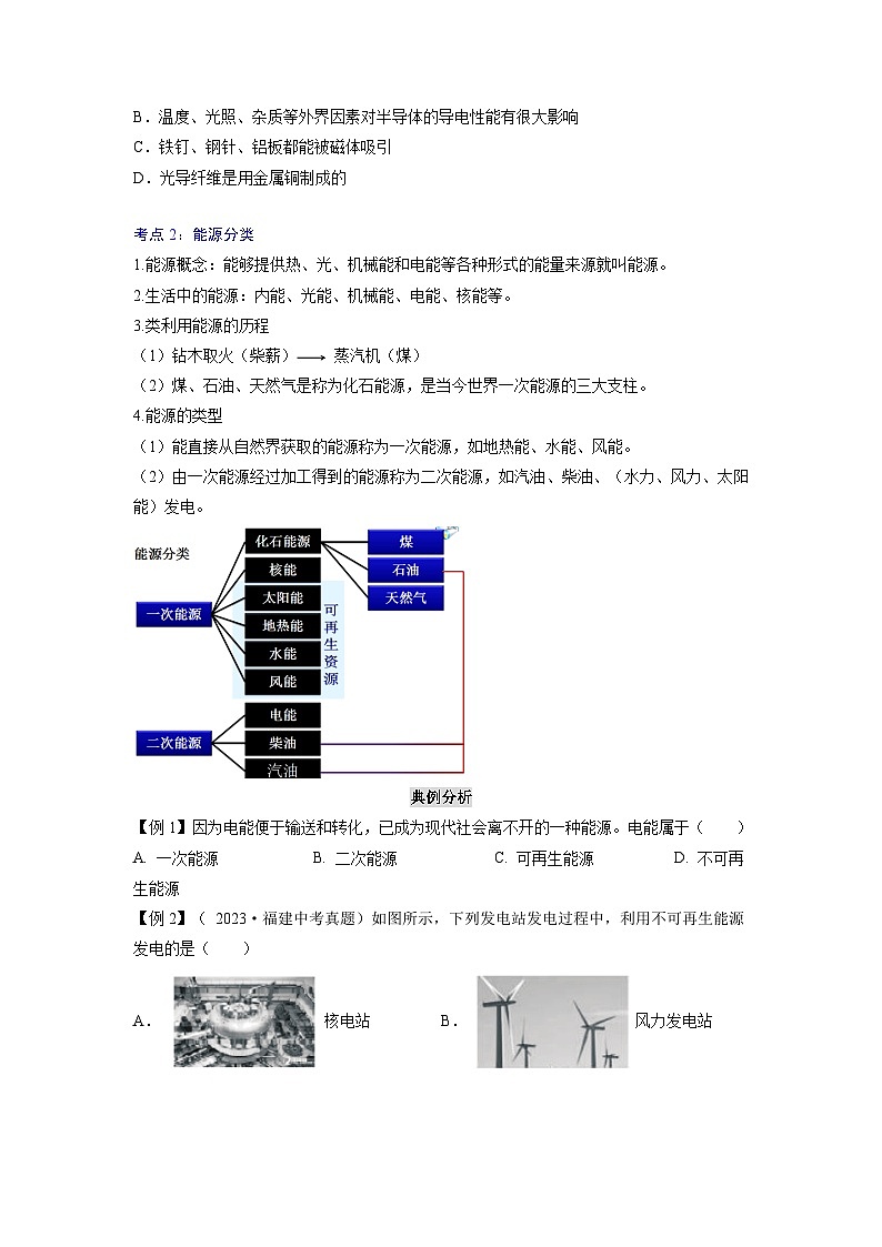 人教版九年级物理全一册 第二十二章 能源与可持续发展(原卷版+解析卷)02