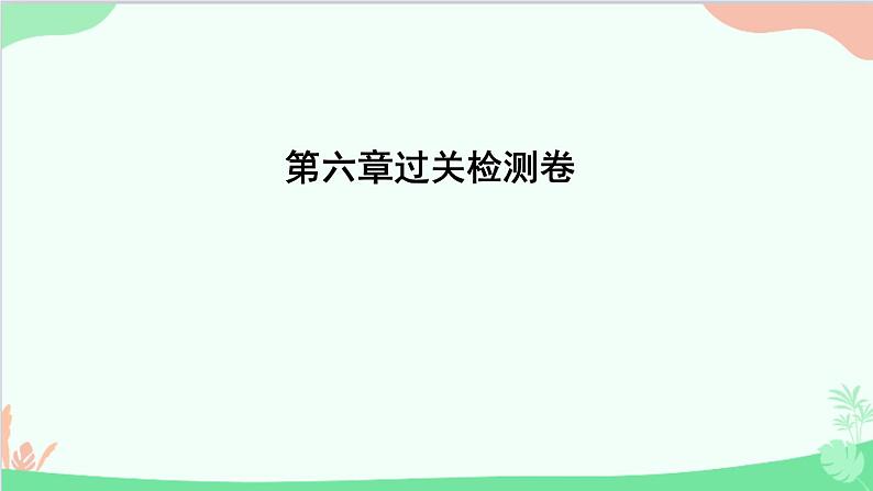 教科版物理八年级上册 第六章过关检测卷课件01