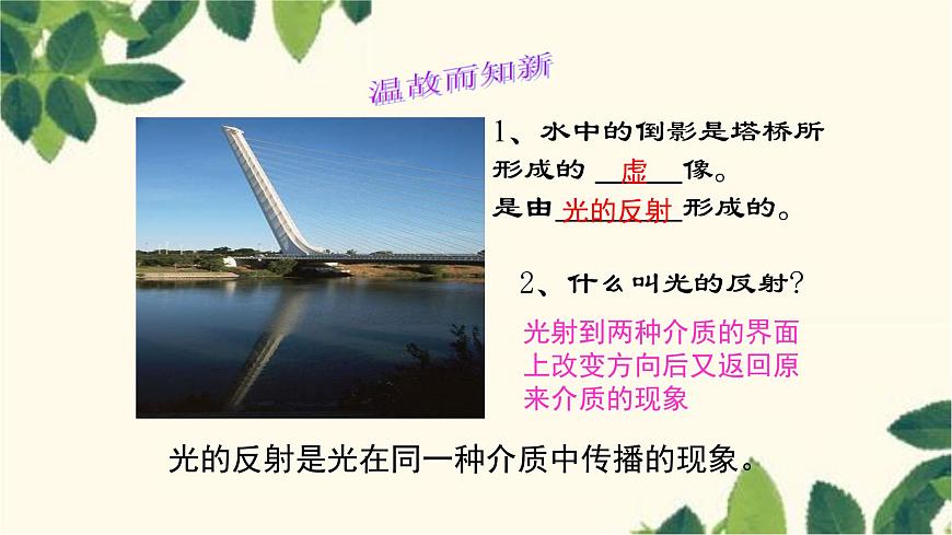 滬教版物理八年級上冊 第四章  多彩的光3.第三節(jié)  光的折射（第一課時） 課件第2頁