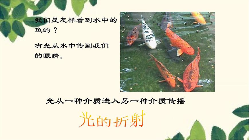 滬教版物理八年級上冊 第四章  多彩的光3.第三節(jié)  光的折射（第一課時） 課件第3頁