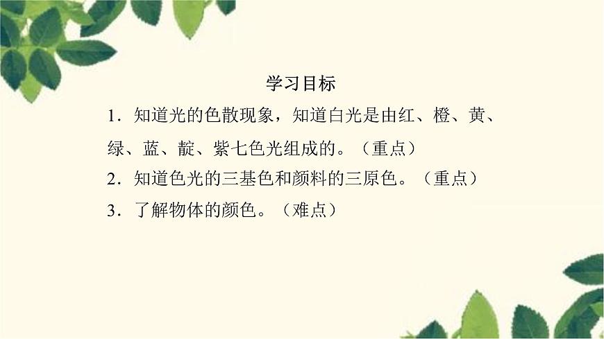 滬教版物理八年級(jí)上冊(cè) 第四章 多彩的光4.第四節(jié) 光的色散 課件第5頁(yè)