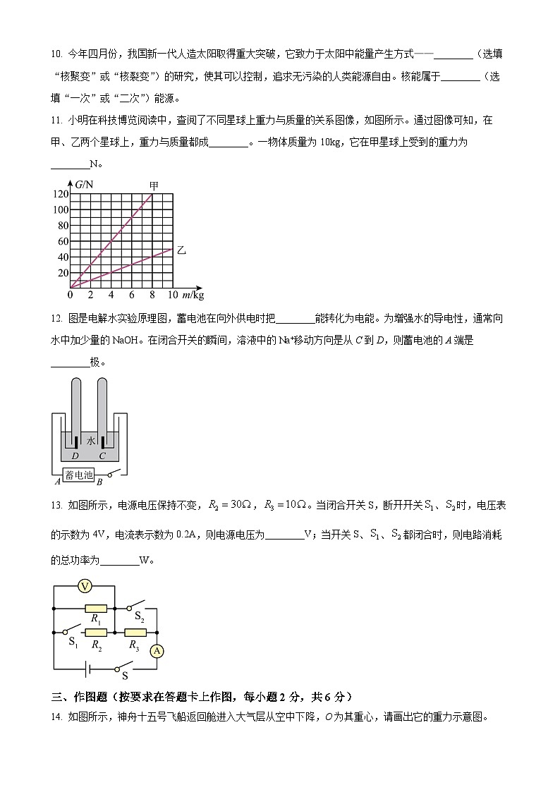 2023年内蒙古赤峰市中考理综物理试题(原卷版)第3页