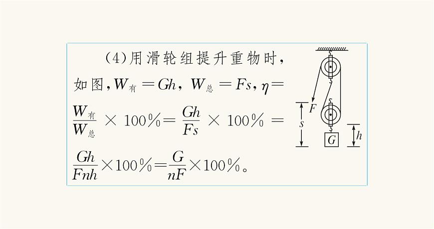 滬科版八年級物理第十章機械與人第五節(jié)機械效率課件第8頁