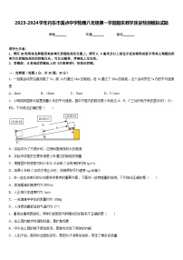 2023-2024學(xué)年丹東市重點(diǎn)中學(xué)物理八年級(jí)第一學(xué)期期末教學(xué)質(zhì)量檢測(cè)模擬試題含答案