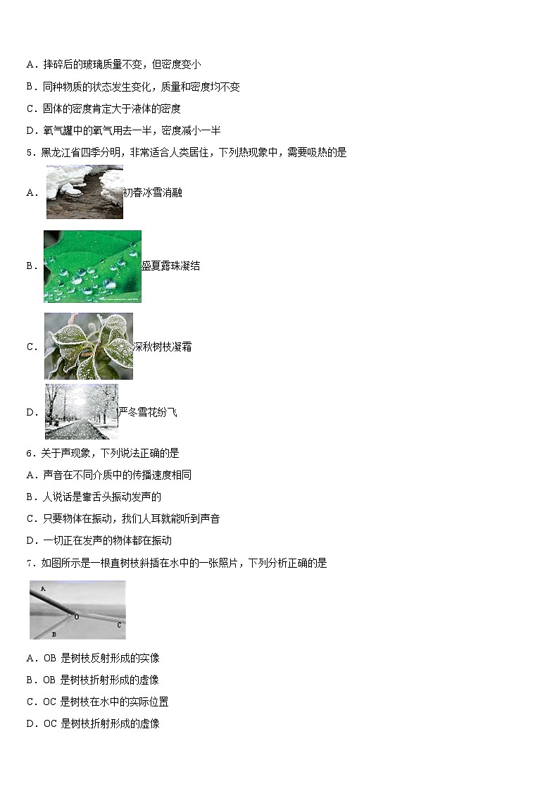 2023-2024学年山东省兰陵县物理八上期末教学质量检测试题含答案第2页