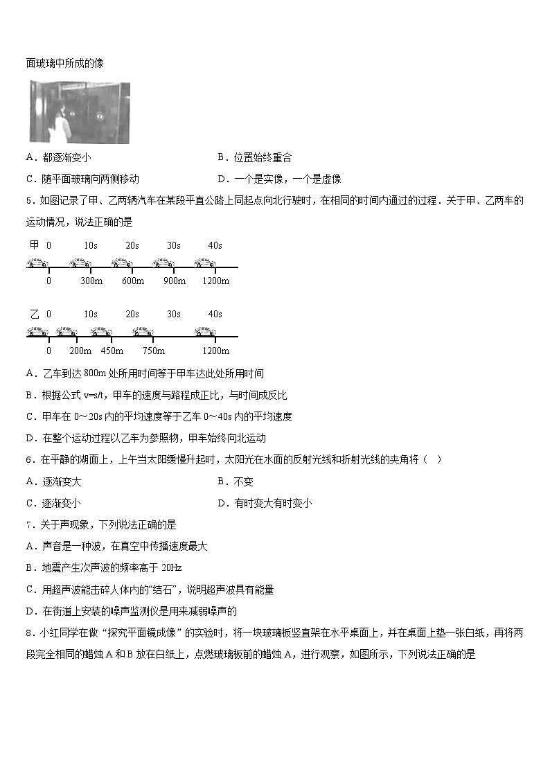 2023-2024学年广州市第十中学八上物理期末经典模拟试题含答案第2页