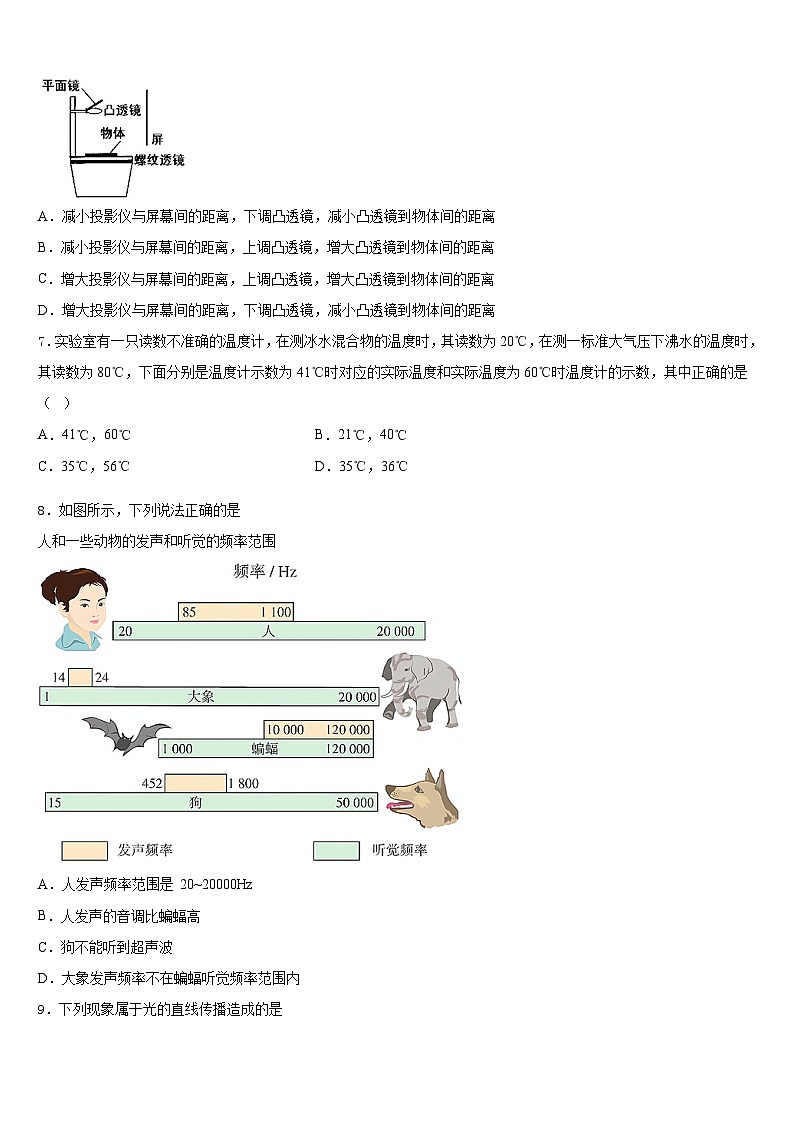 2023-2024學年廣西省桂林市名校物理八上期末統(tǒng)考模擬試題含答案第3頁