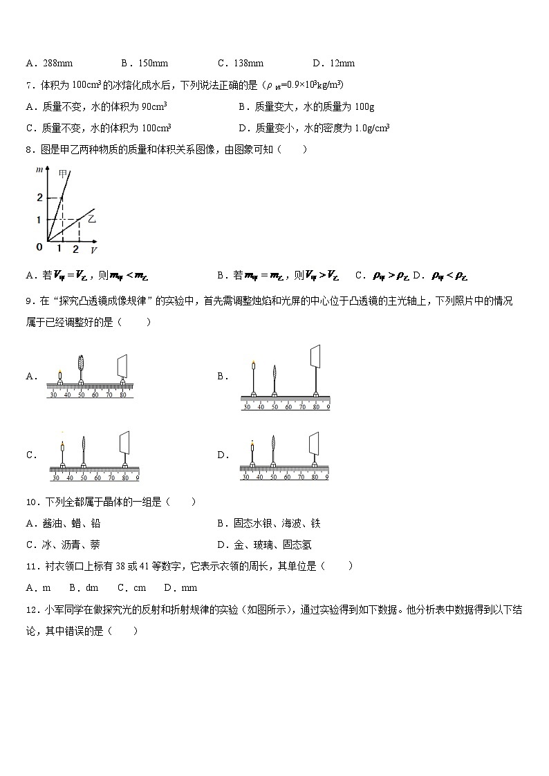 2023-2024学年江苏省南京栖霞区物理八上期末达标检测试题含答案第2页