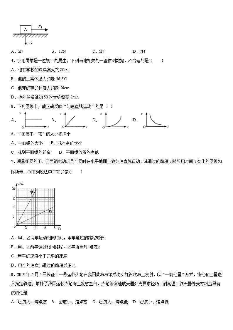 2023-2024学年河北省秦皇岛市抚宁区台营学区八上物理期末考试试题含答案第2页