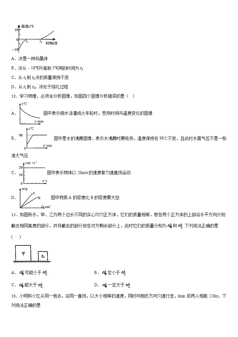 2023-2024学年河南省商丘市柘城县物理八上期末经典试题含答案03